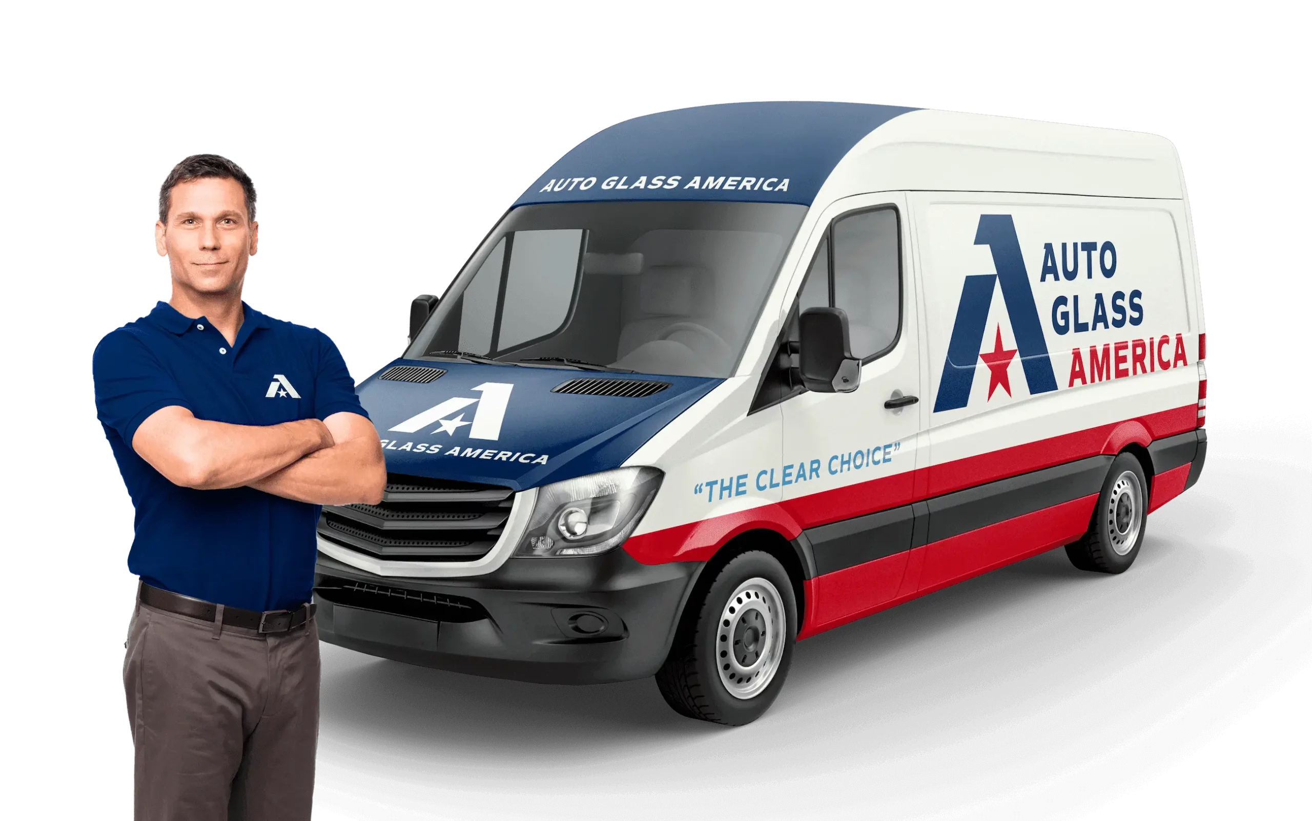 AGA Man in front of Vehicle